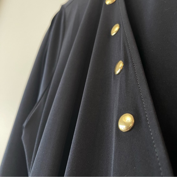 Navy Wrap Dress - Picture 5 of 7